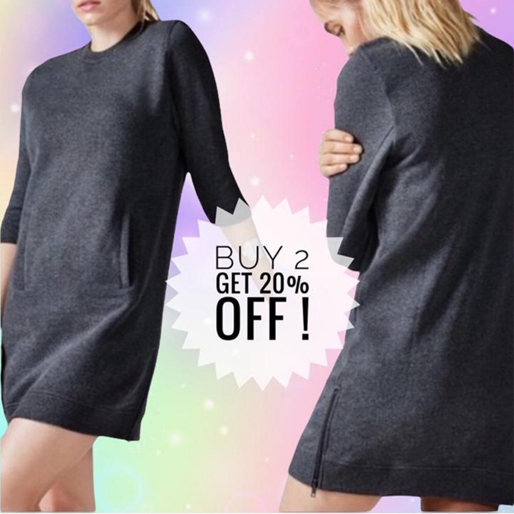 Fabletics Women's Grey Dress Front Pockets